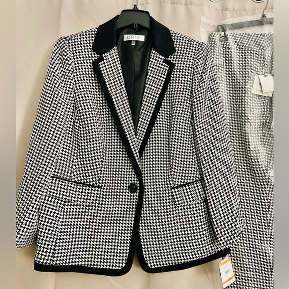 NWT Kasper Houndstooth Blazer - Picture 6 of 9